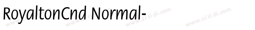 RoyaltonCnd Normal字体转换